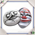 Black and White Round Shape PVC Cute Funny Clown Masks with difference design